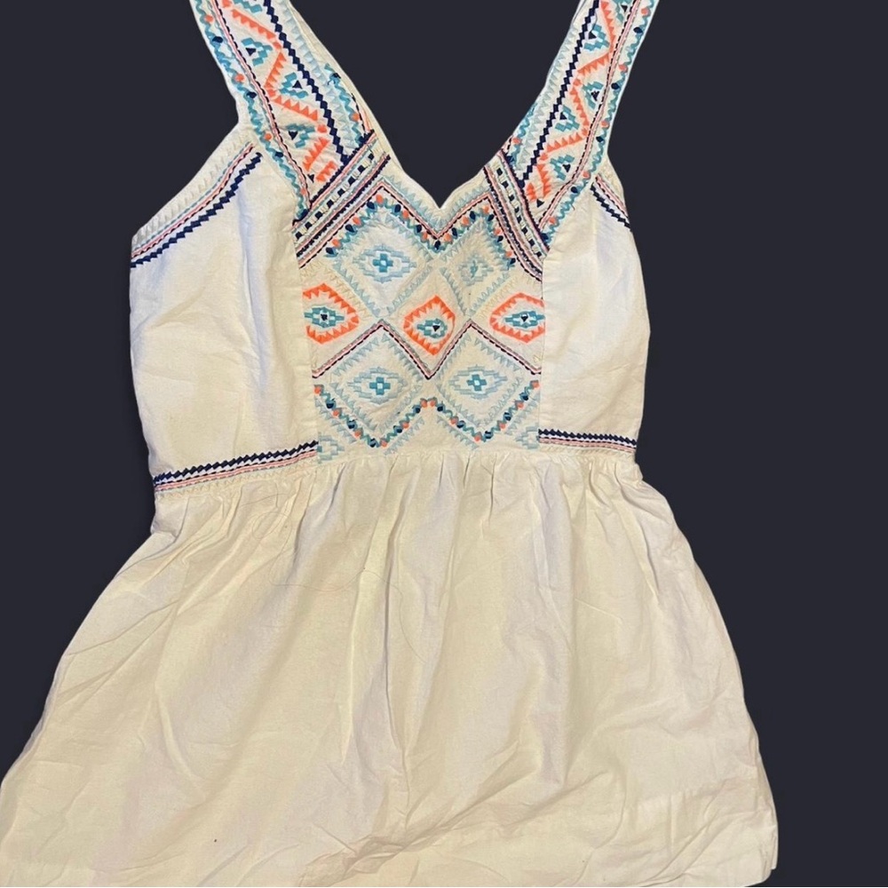 American Eagle Outfitters Sleeveless embroidered Top